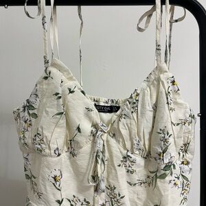 Nasty Gal Floral Print Mini Dress